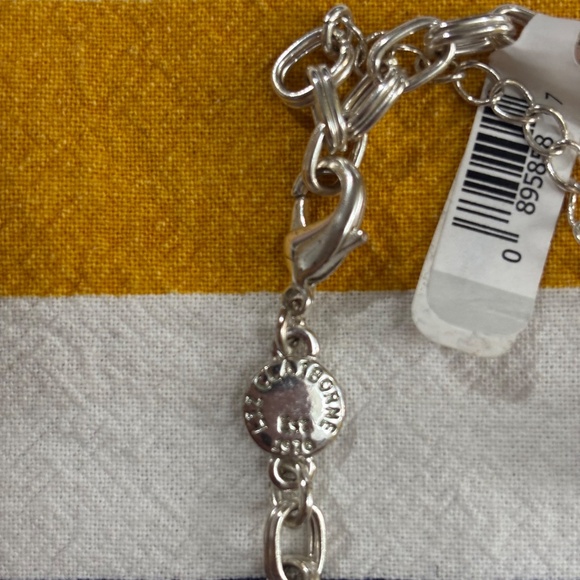 Stylish Vintage Liz Claiborne 3-strand Silverstone Necklace. Discounted shipping - Picture 2 of 5